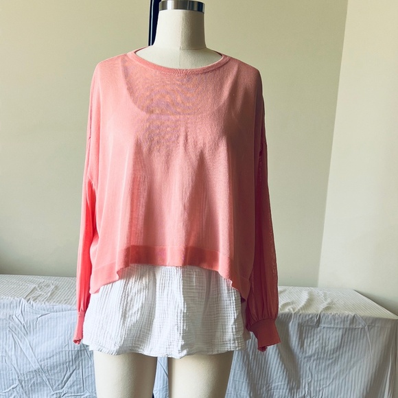 Long Sleeve Scoop Neck Knit Top (Simple Unique) - Picture 6 of 7